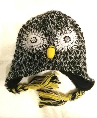 Girls OWL Hat Embellished - Image 1 of 4