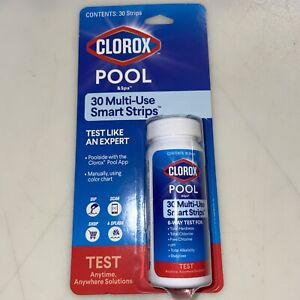 Clorox POOL & SPA 30 Multi-Use Smart TEST STRIPS - Chlorine pH Alkalinity & More