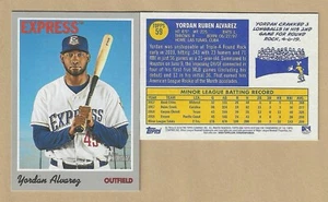 Topps Heritage Minors Jordan Álvarez #59 2019 Round Rock Express Astros *de* - Imagen 1 de 1