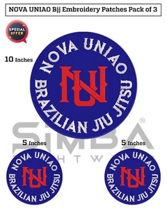 NOVA UNIAO BJJ Martial Arts Patches BJJ Kimono Embroidery Patches Bjj Gi Patches - Picture 1 of 8