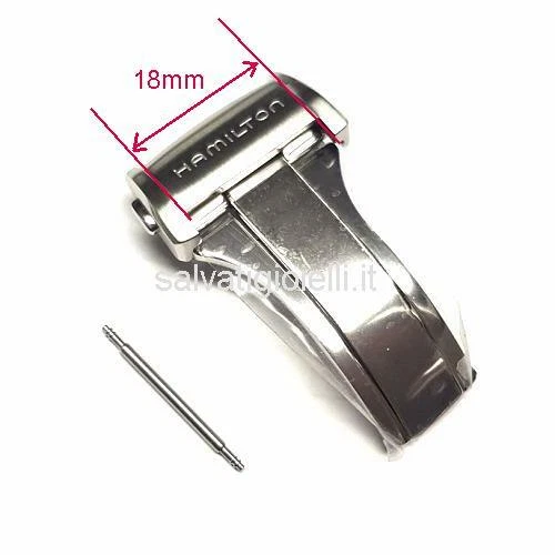 Original Hamilton 18mm Polished Steel Deployment Watch Buckle Clasp # 451 Fa0818