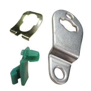 Strattec GM RH Passenger Door Lock Pawl Metal Lever Cam Plastic Rod Clip - Foto 1 di 3