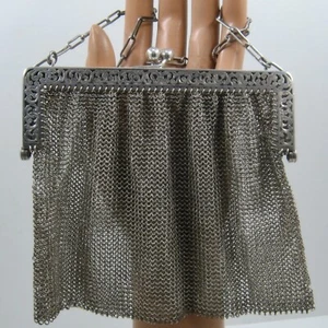 Sterling Mesh Bag Louis Stern Co Circa 1900 - Picture 1 of 11
