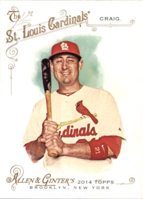 2014 Topps Allen and Ginter #347 Allen Craig SP - NM - Image 1 of 2