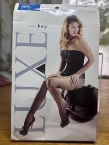 West Loop Luxe Jet Negro Tul Punto Talla B Transparente Moda Control Top Transparente  - Imagen 1 de 4