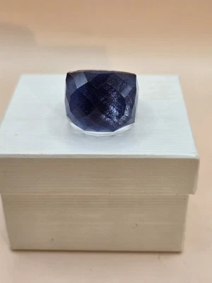 Anillo Swarovski facetado azul talla 5,5 Foto 1 de 4