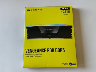 Corsair Vengeance RGB DDR5 128GB (2x64GB) CMH128GX5M2B6400C42 Memory SEALED - Image 1 of 4