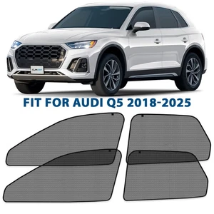 Sun Shades Front and Back Glass Magnetic Screen for 2018-2025 Audi Q5 - Picture 1 of 7