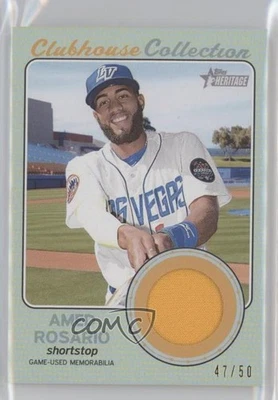 2017 Topps Heritage Minor League Edition Blue /50 Amed Rosario #CCR-AR - Image 1 of 2