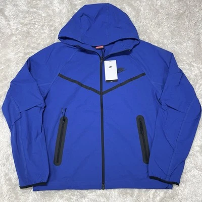 Chaqueta cortavientos Nike Sportswear Tech tejida elástica HM7151-480 NUEVA CON ETIQUETAS pequeña para hombre Foto 1 de 4