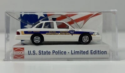 Busch 49073 Ford Crown Victoria Policía Estatal de Dakota del Sur escala 1:87 HO Foto 1 de 4