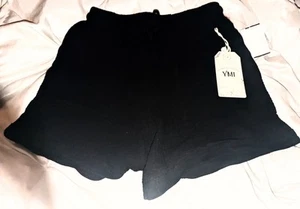 NWT,YMI, Black, Elastic Waist, Drawstring, Cotton, Pocket Shorts- Jrs Size Small - Picture 1 of 5