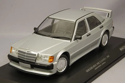 Minichamps 155036001 1/18 Mercedes-Benz 190E 2.5-16 Evo 1 Plata Modelo Coche - Imagen 1 de 4