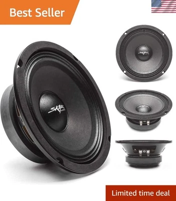 Audio de grado profesional: altavoz de rango medio de 6,5" 300 W 4 ohmios para automóviles y hogar Foto 1 de 4