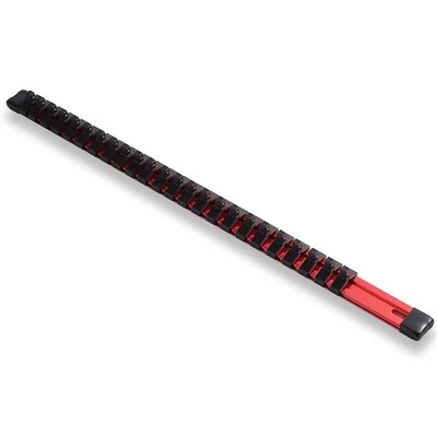 ALOANES 1/4inch Drive Aluminum Alloy Socket Rail Organizer Heavy Duty Socket Racks Socke