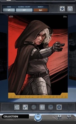 Star Wars Card Trader Original Art Shin Hati by Uzuri Art Epic - Image 1 of 2