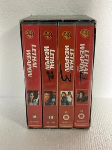 LETHAL WEAPON 1 2 3 & 4 Box set - VHS Tape PAL - Picture 1 of 6