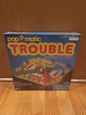 Pop-O-Matic Trouble Board Game Vintage Classic Design - Image 1 of 2