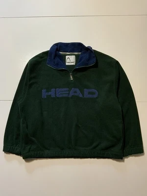 Pullover polar vintage años 90 Y2K Head ropa deportiva esquí snowboard 1/4 cremallera pila Foto 1 de 4