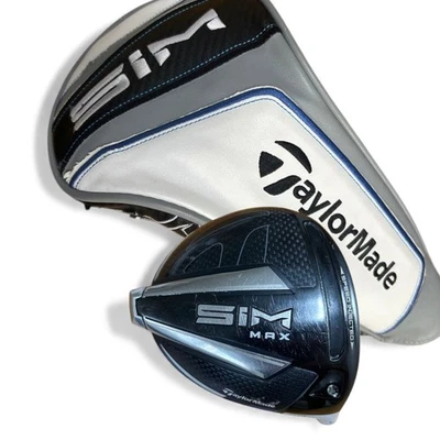 Taylor Made SIM MAX Golf Driver  9 ( 9.0 ) degree ( RH ) w/cover - Image 1 of 4