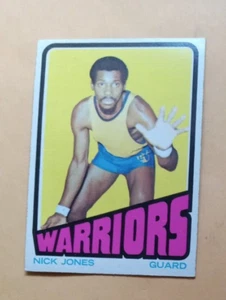1972 73 Topps Basketball Karte #58 Nick Jones Warriors Artikel 1 EXMT - Bild 1 von 3