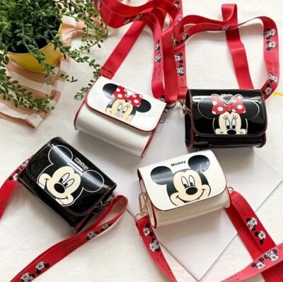 Disney Micky Minnie Mouse Crossbody Shoulder Bag - Girls Gift Idea Kawaii Cute