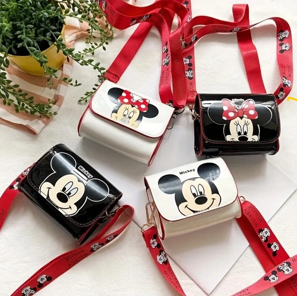 Disney Micky Minnie Mouse Crossbody Shoulder Bag - Girls Gift Idea Kawaii Cute