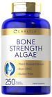 Bone Strength Algae | 250 Vegan Caplets | Plant-Based Calcium | by Carlyle