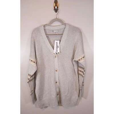 Cárdigan Smartwool Boyfriend acogedor suéter Lodge para mujer talla M nuevo con etiquetas Foto 1 de 4