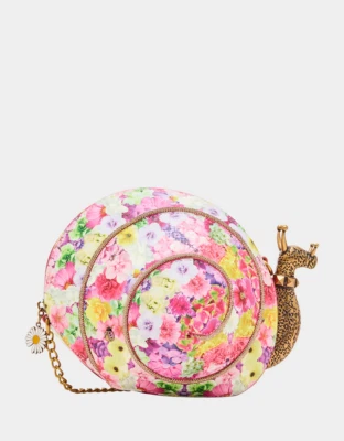 Betsey Johnson Kitsch Snailed It Kaleidoscope Floral Crossbody Bag NWT - Image 1 of 4