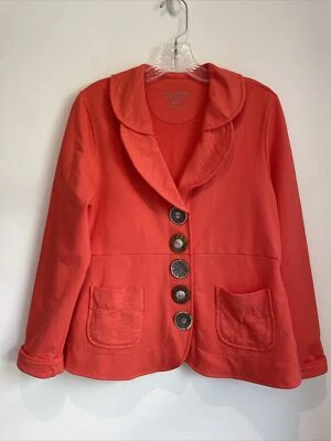 Suéter Buda Neón Mujer Pequeño S Rosa Coral Abotonado Cuello Redondo Manga Larga Foto 1 de 3