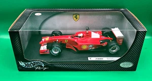 Hot Wheels 1/18 Red Ferrari F2001 Michael Schumacher Model Car NIB SEALED - Picture 1 of 6
