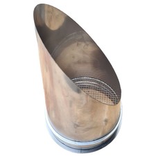 Bocchette di soffiaggio acciaio inox con guarnizione per tubo di piegatura Ø80 mm - 315 mm