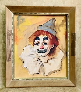 Vintage Clown Gemälde - Bild 1 von 2