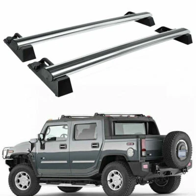 Barras transversales de techo de aluminio estilo OE Hummer H2 y H2 SUT 2003-2009 (par) Foto 1 de 4
