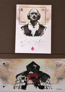 Jersey Stamps "Shakespeare-450th Birthday" MNH £3 M/S Presentation Pack 2014 - Picture 1 of 5