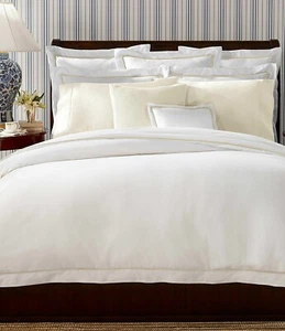 Neu in Verpackung $ 735 Ralph Lauren 4-teilig Regatta cremefarben Full/Queen Bettdecke/Bettrock/Bezüge Baumwolle - Bild 1 von 10