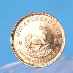 Südafrika 1/10 Rand 1981 Krügerrand * 1/10 Oz Gold * VZ- - Bild 1 von 2