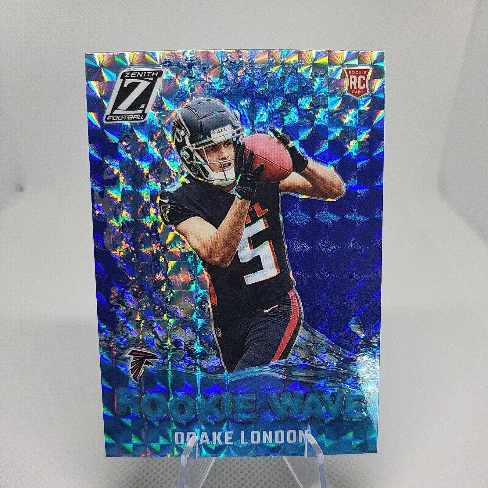 2022 Panini Zenith Rookie Wave Blue Drake London #RW-DL Rookie RC