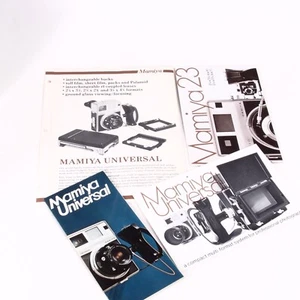 ^ Mamiya Universal / Mamiya 23 Camera Brochures [MINT CONDITION] - Picture 1 of 3