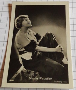 Movie Star MARIA PAUDLER | Portrait Photo - Trading Card #3690