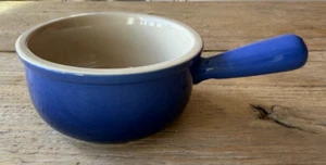 Le Creuset Stoneware French Onion Soup Bowl w handle 450 ml Cobalt Blue NEW - Picture 1 of 7