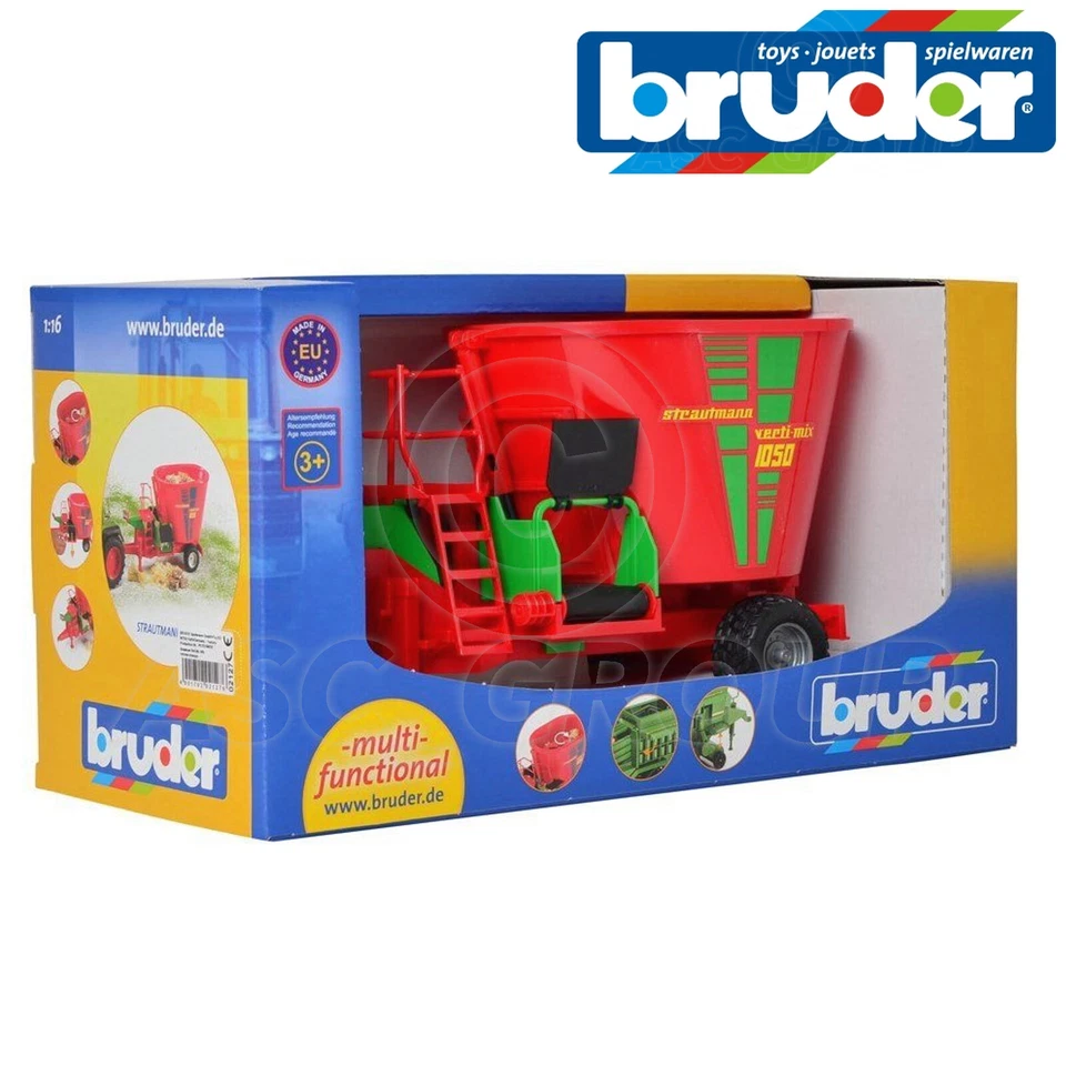 Bruder Giocattoli 02127 Strautmann Verti-Mix 1050 Fodder Miscelatore 1:16 Scala - Immagine 1 di 1