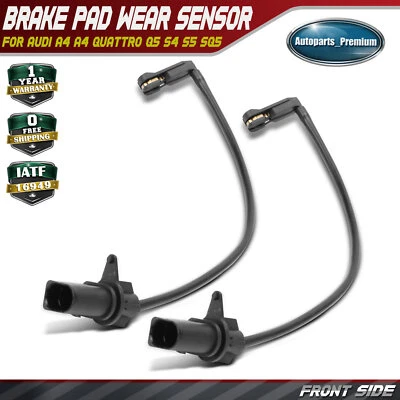 2x Sensor de desgaste de pastillas de freno delanteras para conductor y pasajero para Audi A4 A4 Quattro Q5 SQ5 Foto 1 de 4