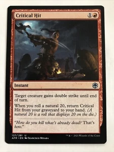 MTG Adventures In The Forgotten Realms Critical Hit 137/281 NM - Picture 1 of 2