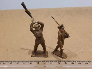 Coppia Johillco Hollowcast Britains anni '30 taglia WW1 FANTERIA BRITANNICA - Foto 1 di 6