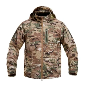 Waterproof Mens Soft Shell Jacket Tactical Military Combat Windbreaker Camo Coat - Picture 1 of 50