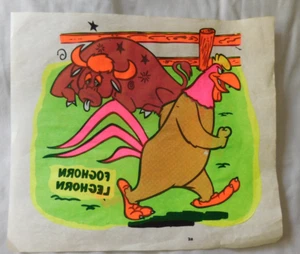 1970s 80's Original Vintage Foghorn Leghorn Iron On Decal/Transfer - Picture 1 of 2