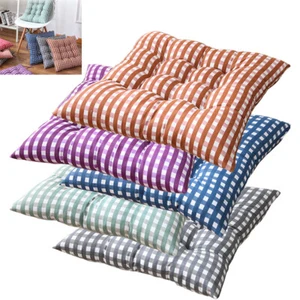 Chair Cushion Seat Pad Dining Room Garden Kitchen Chair Seat Tie On Gingham Home - Picture 1 of 18