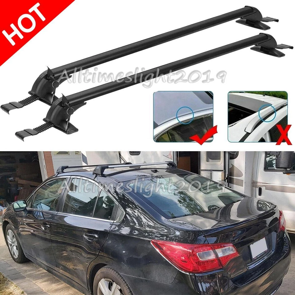 For Subaru Legacy 2005-23 Car Top Roof Rack Cross Bar Cargo Luggage Carrier Lock Foto 1 de 4